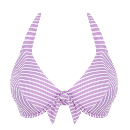 Freya bikini top halter Beach Hut DD-GG Cassis